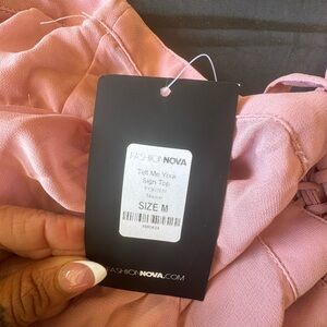 Fashion Nova Blush Pink Blouse